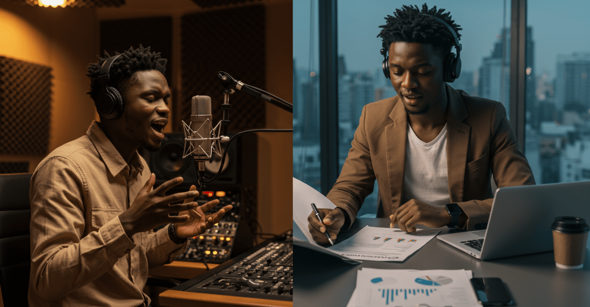 a man in a suit and headphones, Artist Success: 7 Epic Reasons Talent Isn’t Enough in Music